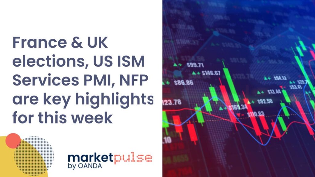Market Insights Podcast - France and UK elections, US ISM Services PMI, NFP are key highlights for this week