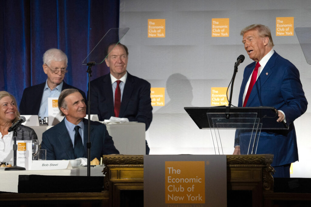 Trump at the Economic Club NY