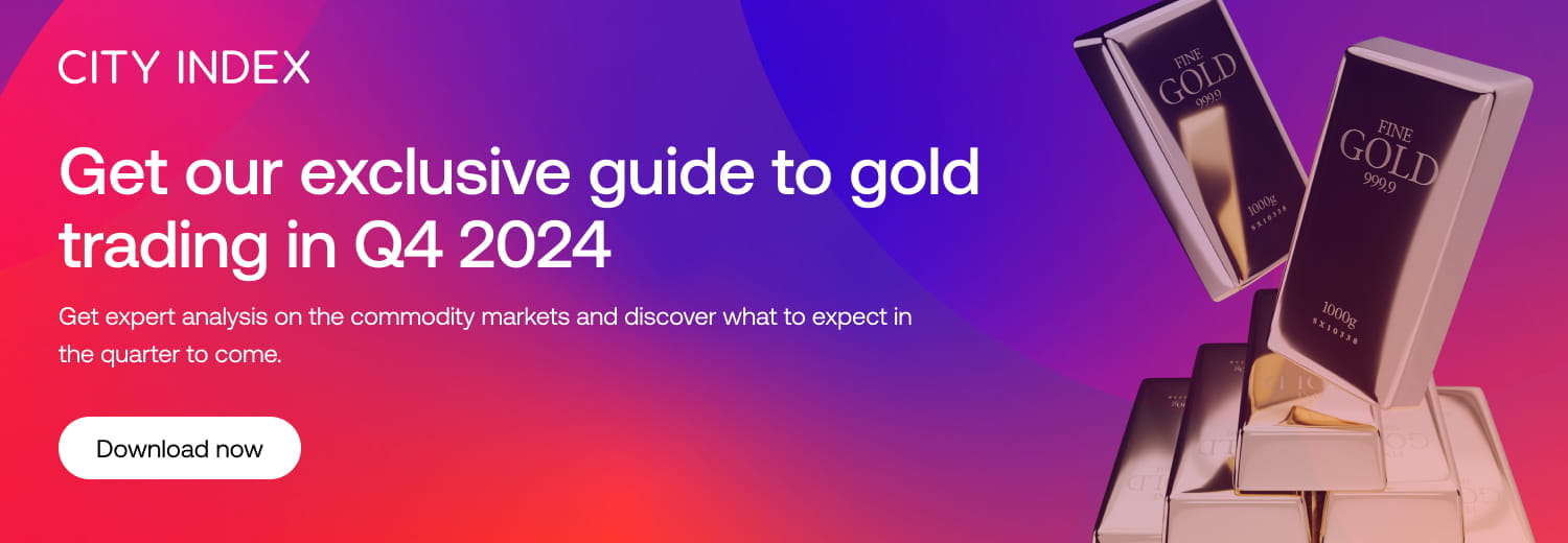 Obtenez notre guide exclusif sur le trading de l'or au T4 2024