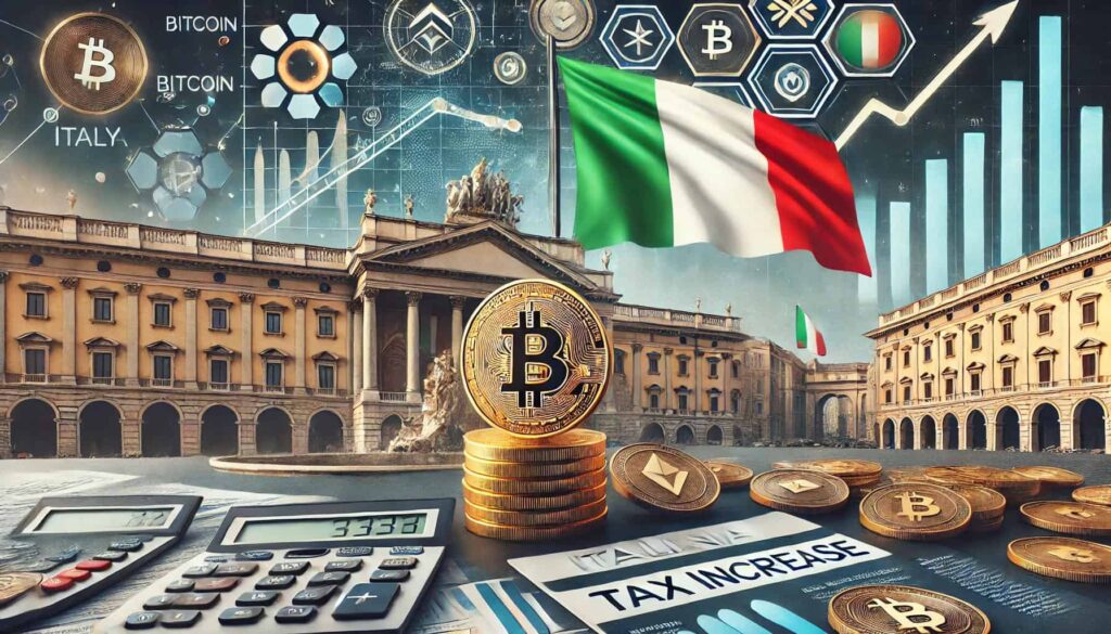 Italy’s Tax Shake-Up: Capital Gains Tax on Cryptocurrency Set to Jump to 42%