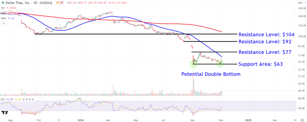 Watch These Dollar Tree Stock Price Levels After CEO Steps Down