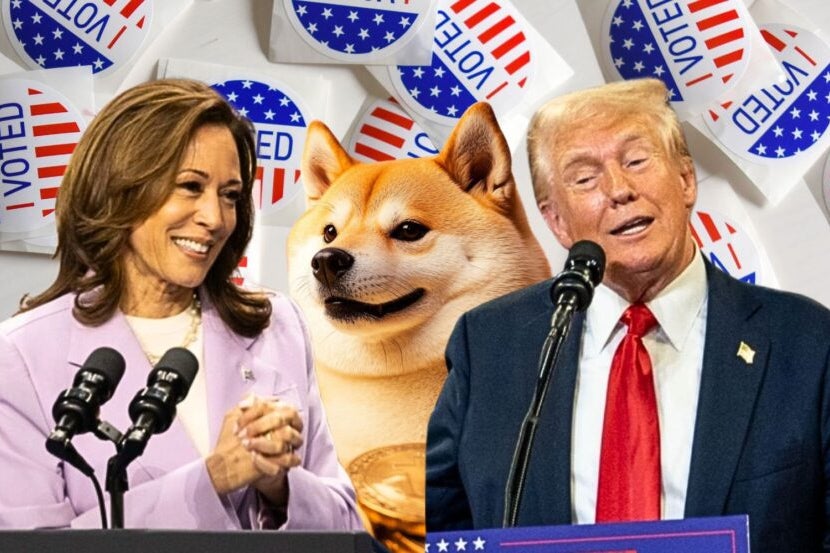 Dogecoin Jumps On Election Day: Poll Asks If Trump Or Harris Victory Will Spark 2025 Rally