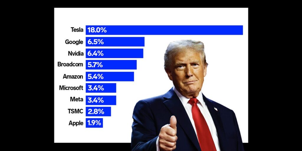 Big Tech Winners and Losers From Trump's Win, According to the Market